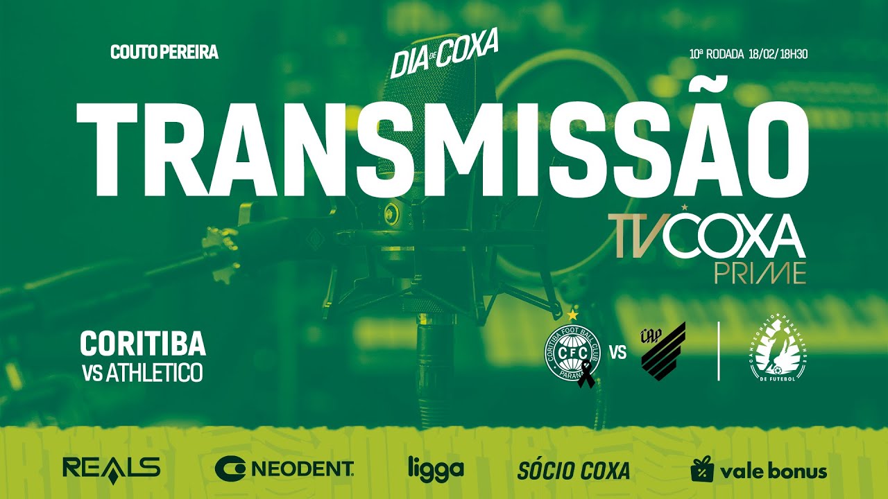 AO VIVO COM IMAGENS - CORITIBA X ATHLETICO PR - PARANAENSE 2024 - RODADA 10