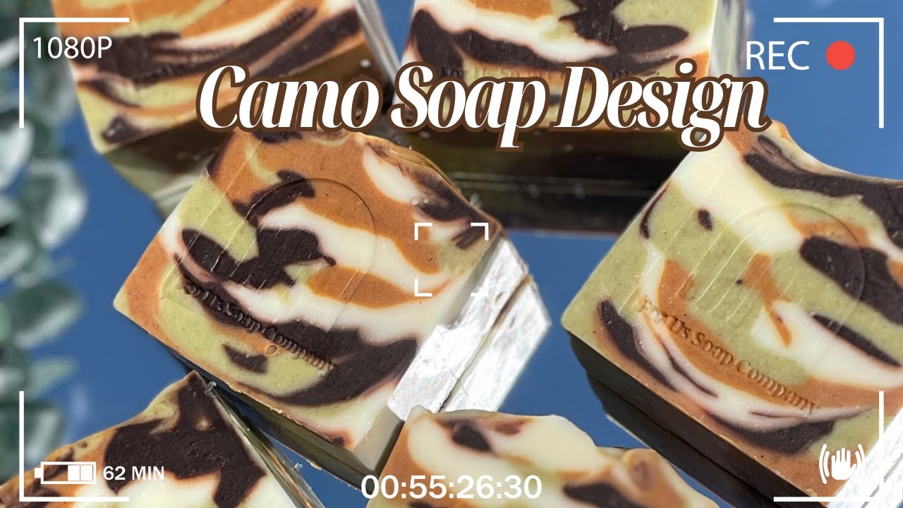 How I Make Camouflage Cold Process Soap