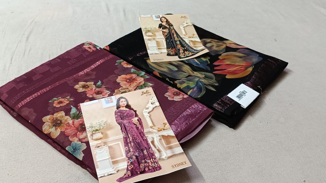 Bela saree का collection जो और किसी भी brand की saree में नहीं मिलेगा #belasaree #georgettesaree 
