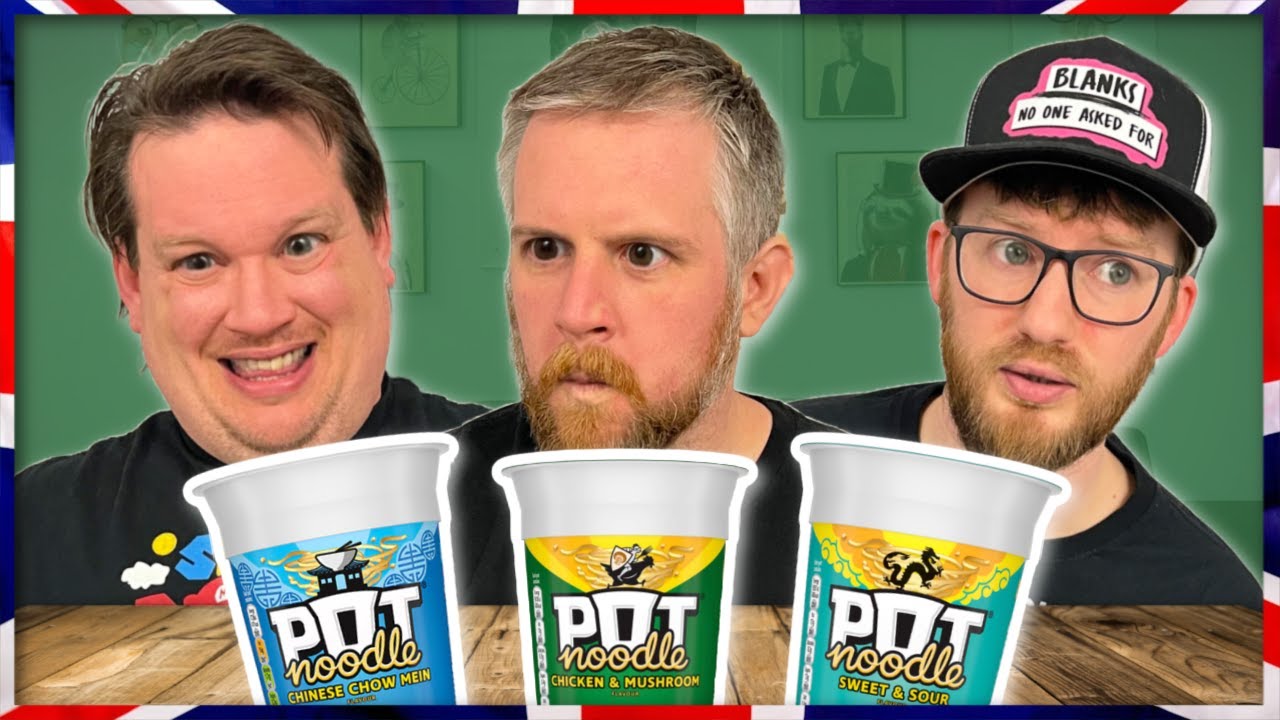 Americans Try More BRITISH Pot Noodle FIRST TIME EVER!