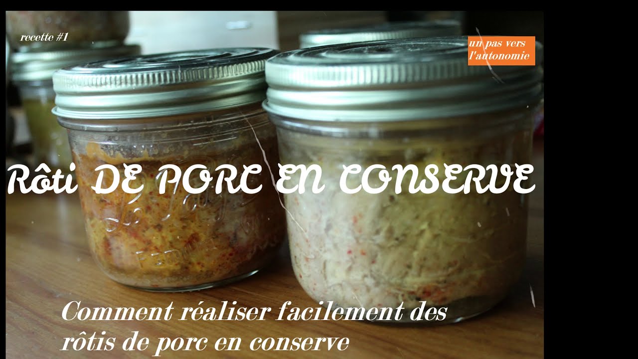 rôti de porc en conserve