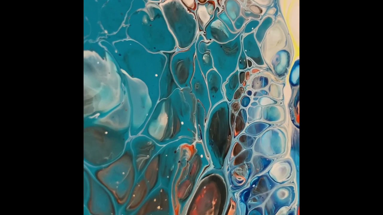 AWESOME rotation/Acrylic Pour Paint_WITH Hand spinner