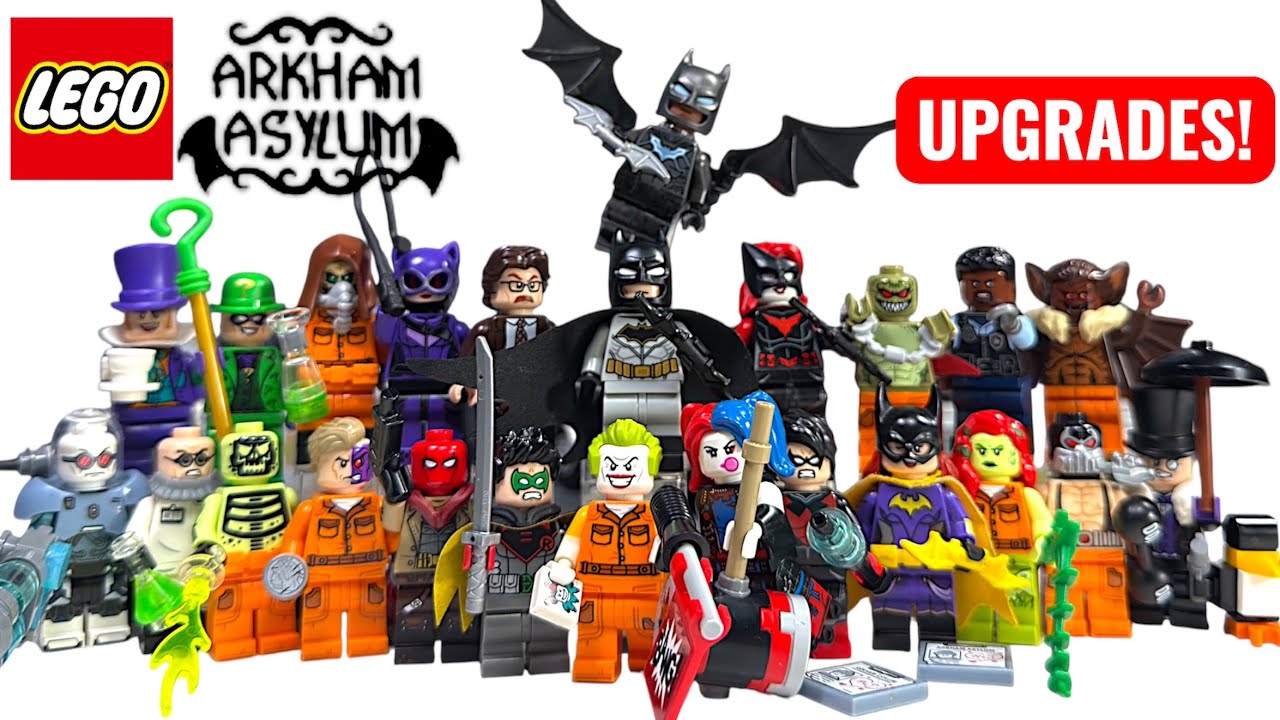 Улучшения минифигурок LEGO Batman Arkham Asylum 2025 + недостающие персонажи!