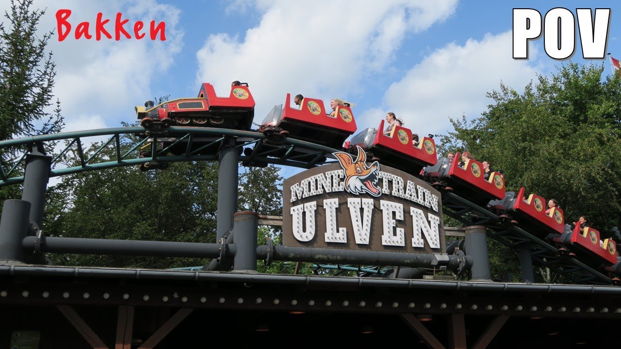Mine Train Ulven POV (Back Row, 4K 60FPS), Bakken Intamin Family Coaster | Non-Copyright