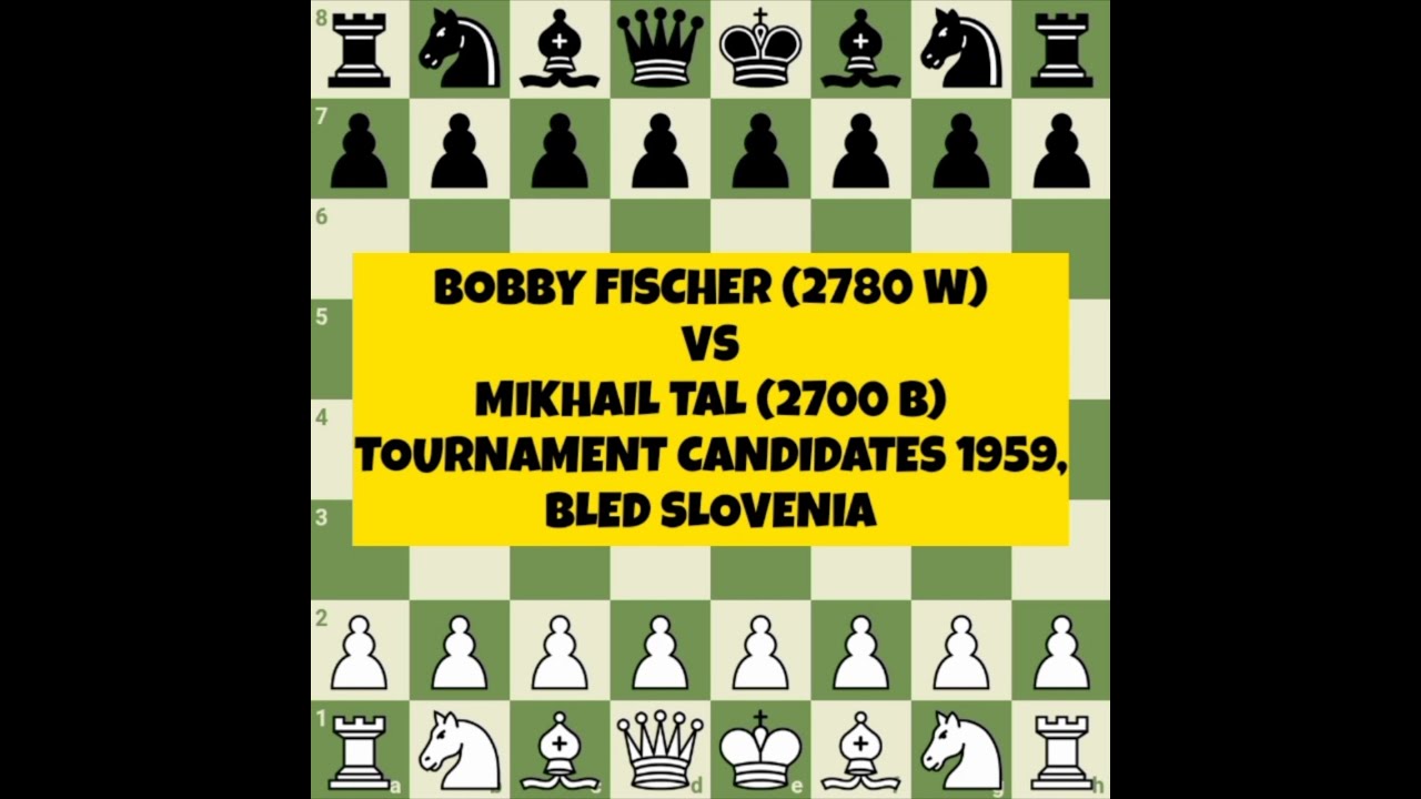 Bobby Fischer vs Mikhail Tal  |  Tournament Candidates (1959) Bled Slovenia