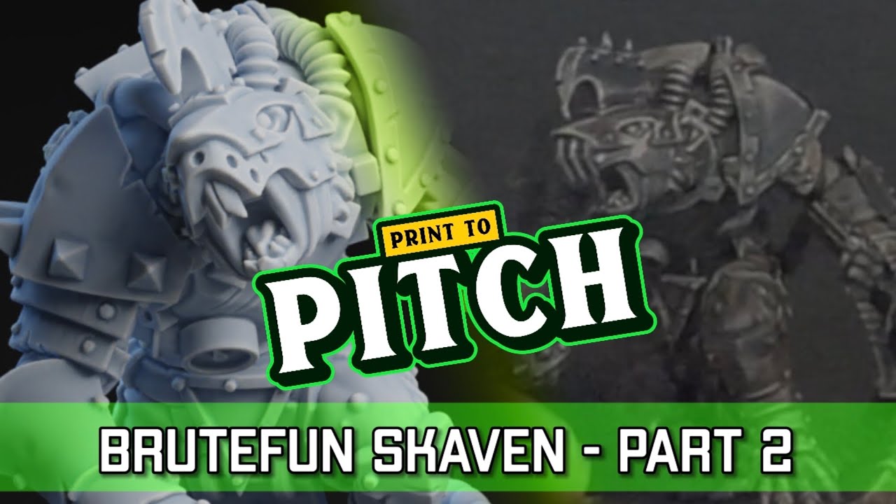 Brutefun Skaven Team Part 2 - 3D Printing Blood Bowl | Print to Pitch (Bonehead Podcast)