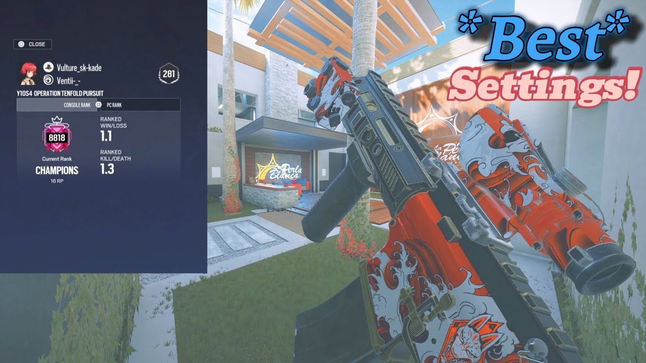 NO. 1 SENSITIVITY TO HIT CHAMPION IN RAINBOW SIX SIEGE 
