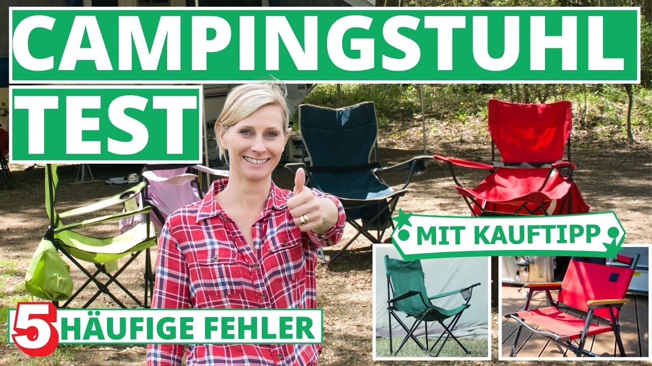 Campingstuhl Test - 5 häufige Fehler beim Kauf