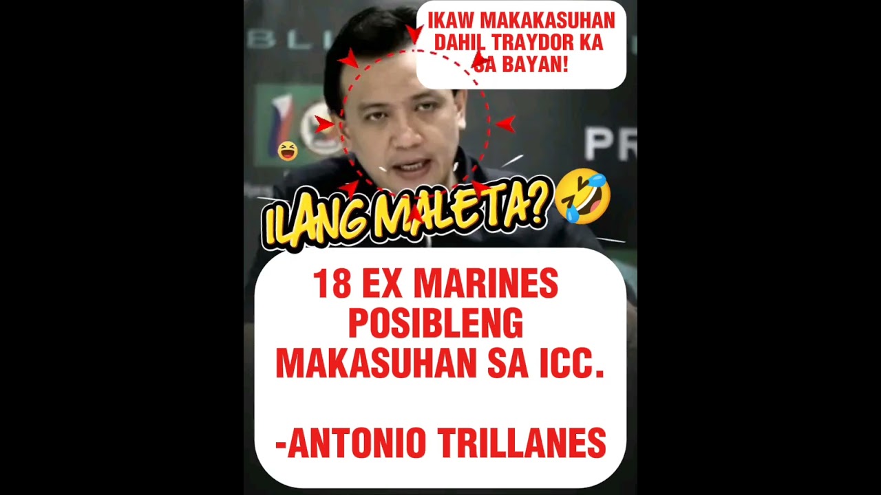 ANTONIO TRILLANES VS ATTY. BALIGOD 18 EX-MARINES MAKASUHAN SA ICC?#funny#comedy#jokes#foryou#shorts