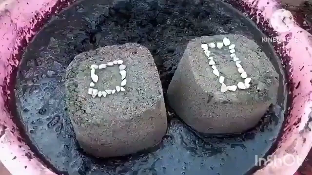 ASMR|| Super soft and crunch charcoal sand shapes #satisfying #asmrvideos #asmr #relax