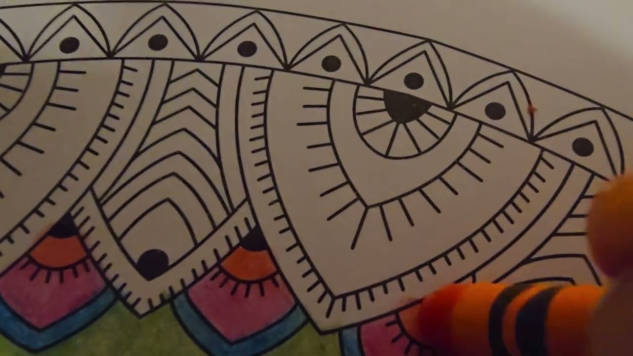 ASMR Fast and Aggressive Coloring w/ Crayons Relaxing Tapping Scratching No Talking Insomnia Relief 