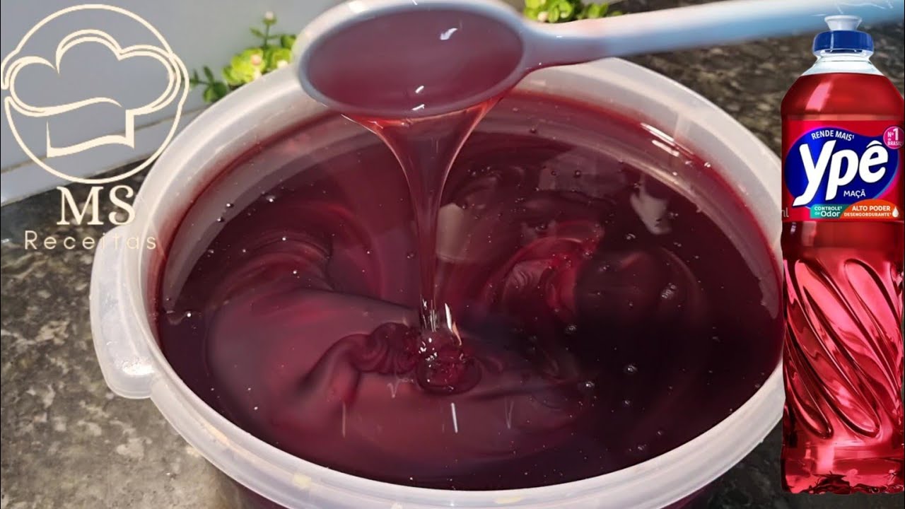 Detergente caseiro de de MAÇÃ, simplesmente uma obra de arte, receita exclusiva, ótimo rendimento