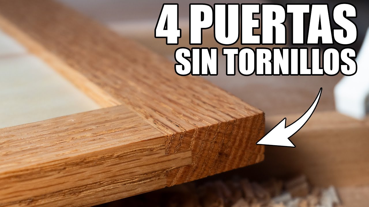 4 MODOS diferentes de CONSTRUIR PUERTAS para tus MUEBLES de MADERA. Usando SÓLO PEGAMENTO.