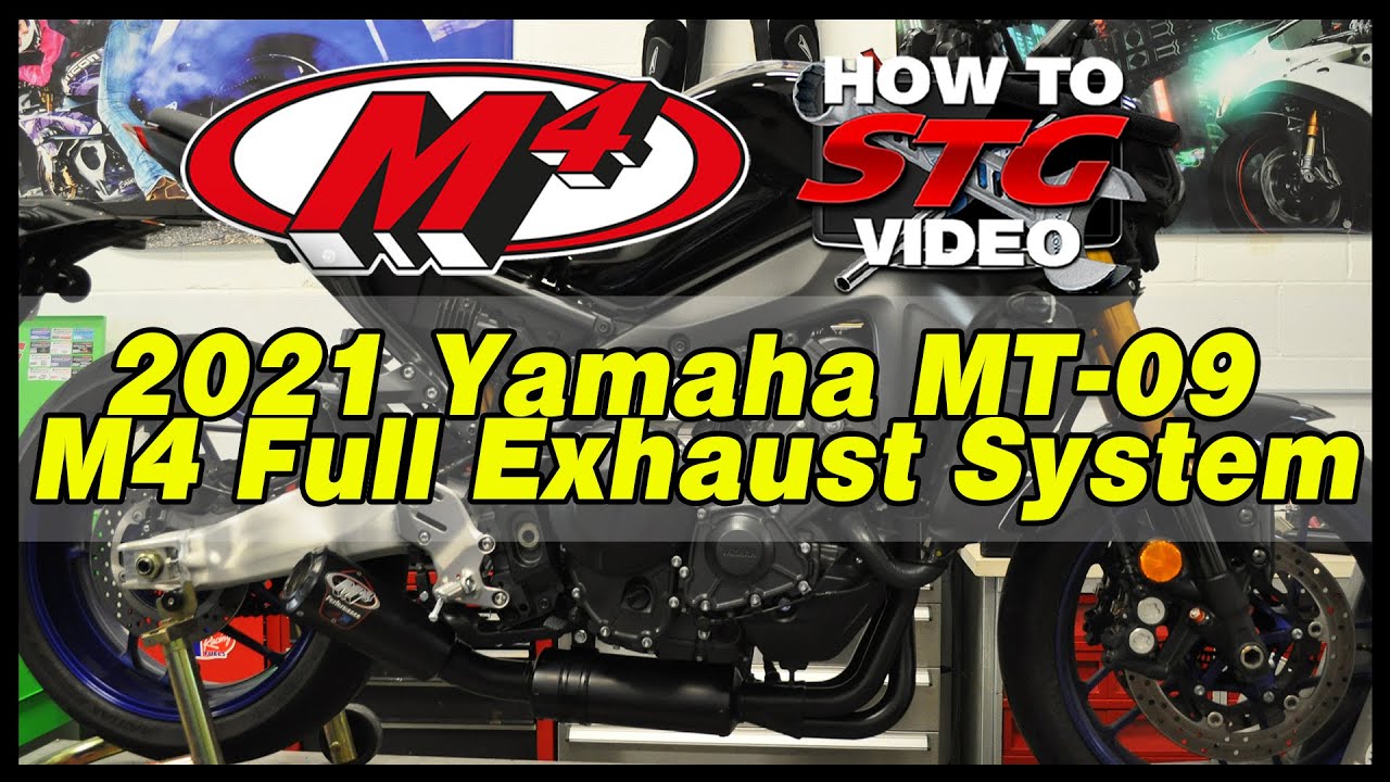 2021 Yamaha MT 09  M4 Full Exhaust System Installation | Sportbike Track Gear