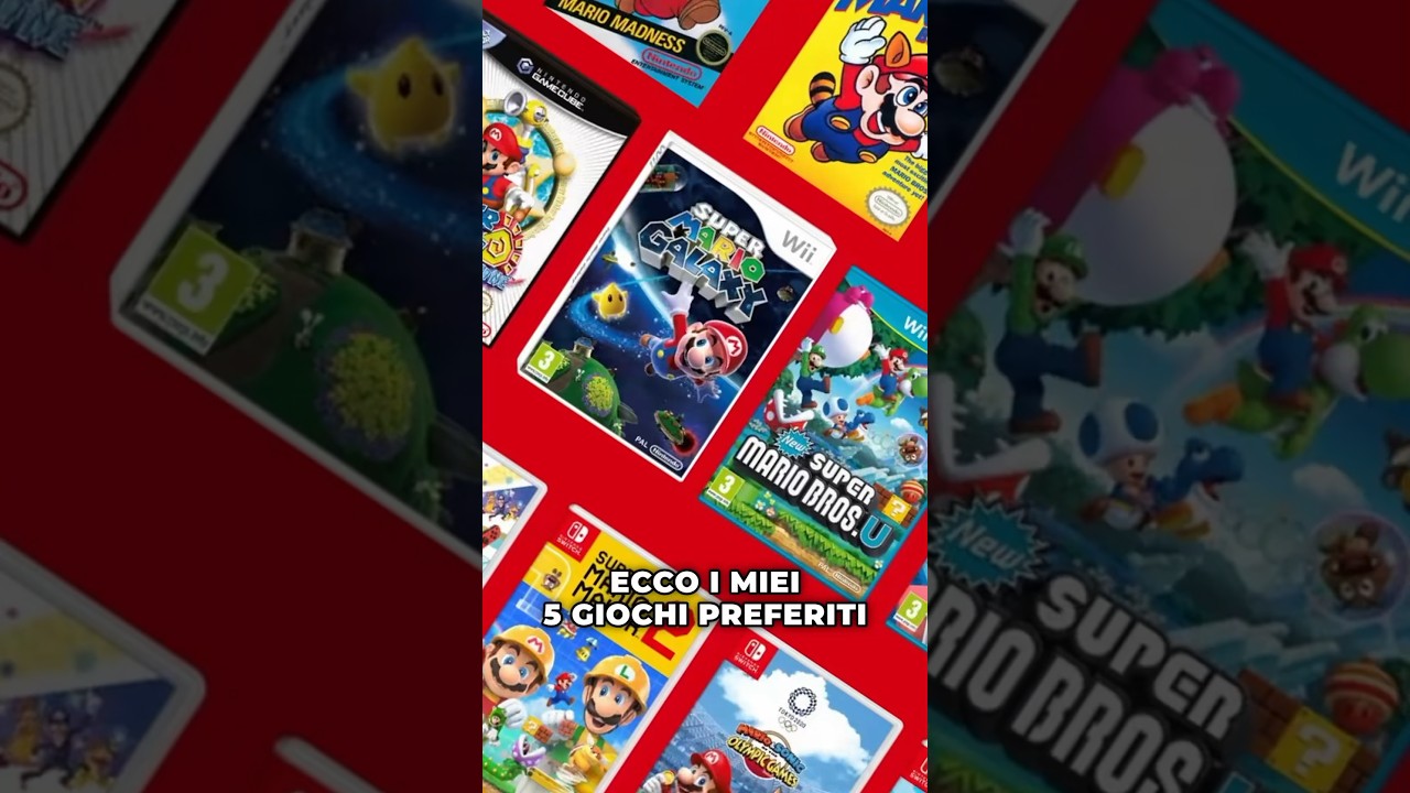 I miei 5 GIOCHI di SUPER MARIO PREFERITI! #SuperMario