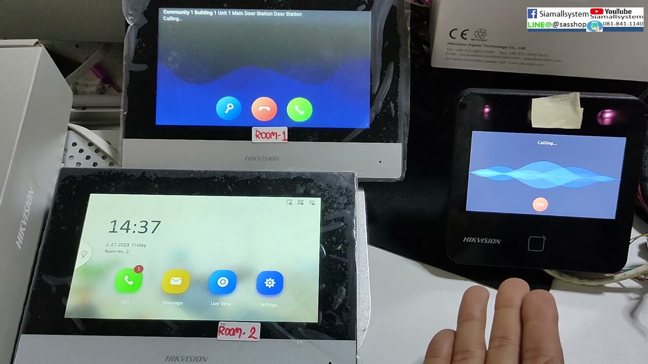 ทดสอบ Hikvision DS-KC001 Video Intercom Monitoring Android Tablet