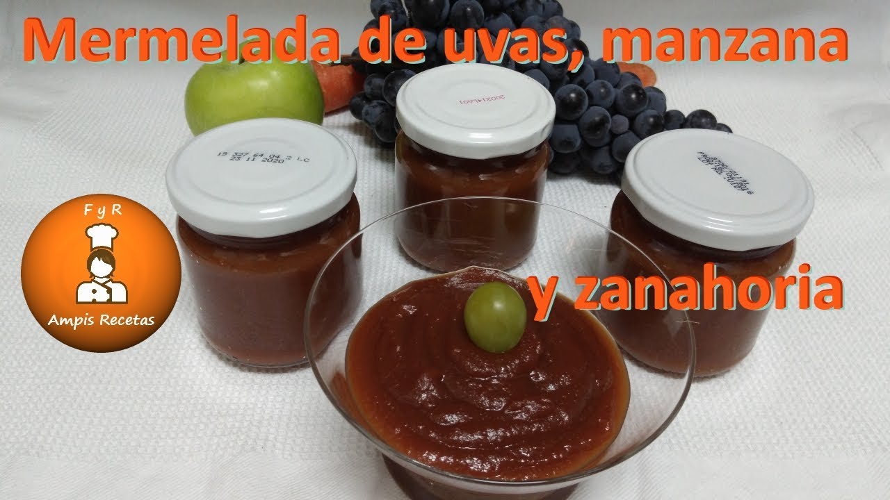 Mermelada de uvas, manzana y zanahoria/@Ampis Recetas