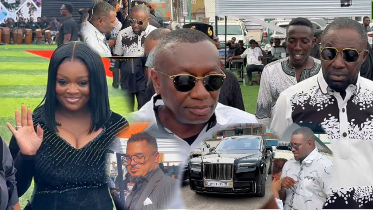 Jackie Appiah, Dr Despite, Van Vicker, Stephen Appiah Surprised John Dumelo at his father’s Funeral
