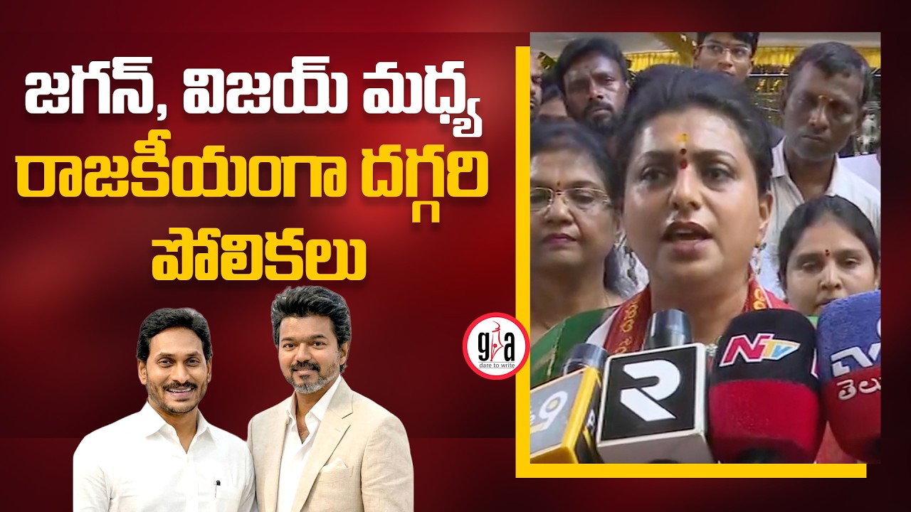 Close political similarities between Jagan and Vijay | RK Roja Comments About YS Jagan&TVK Vijay