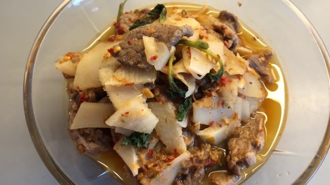 แกงป่าเนื้อหน่อไม้ดอง แซ่บแซ่บจ้า😋