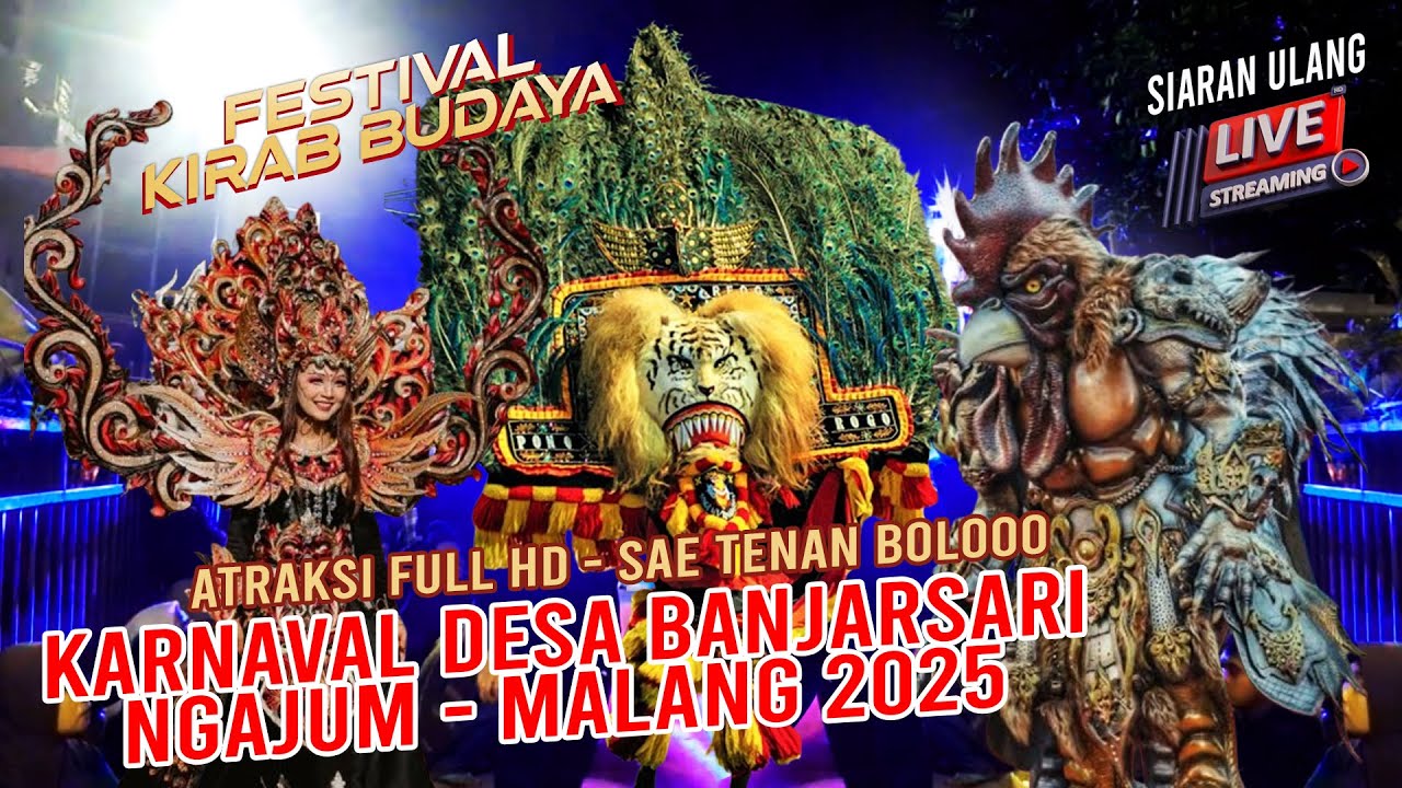🔴LIVE ULANG KARNAVAL DESA BANJARSARI NGAJUM MALANG 2025 [GARIS FINISH]