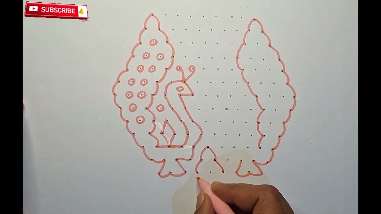 💠 Easy Dot Rangoli Design for Beginners | komal  | simple muggulu |all festival | pongal| deepavali 