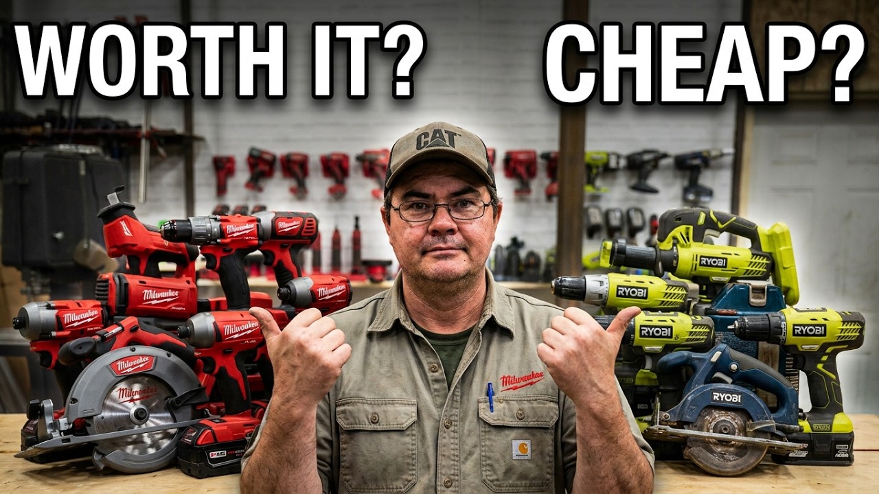 Dales tool of the day #3 which is better Ryobi or Milwaukee