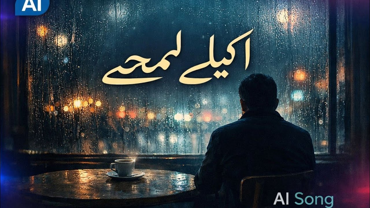 Akeley Lamhay - Heartbreak Urdu Song | Lyrical Video | Sad Poetry | AI Song