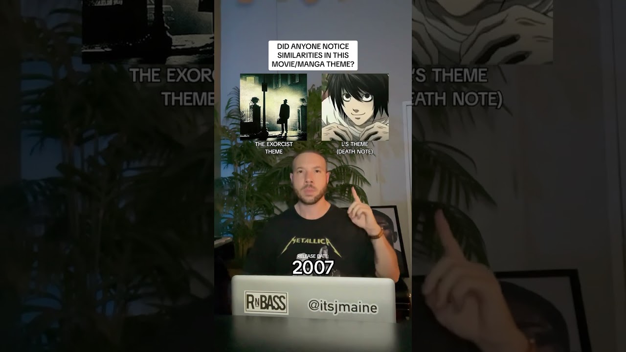 The Exorcist Theme Sounds Just Like This Song From The Death Note Manga #shorts #scary