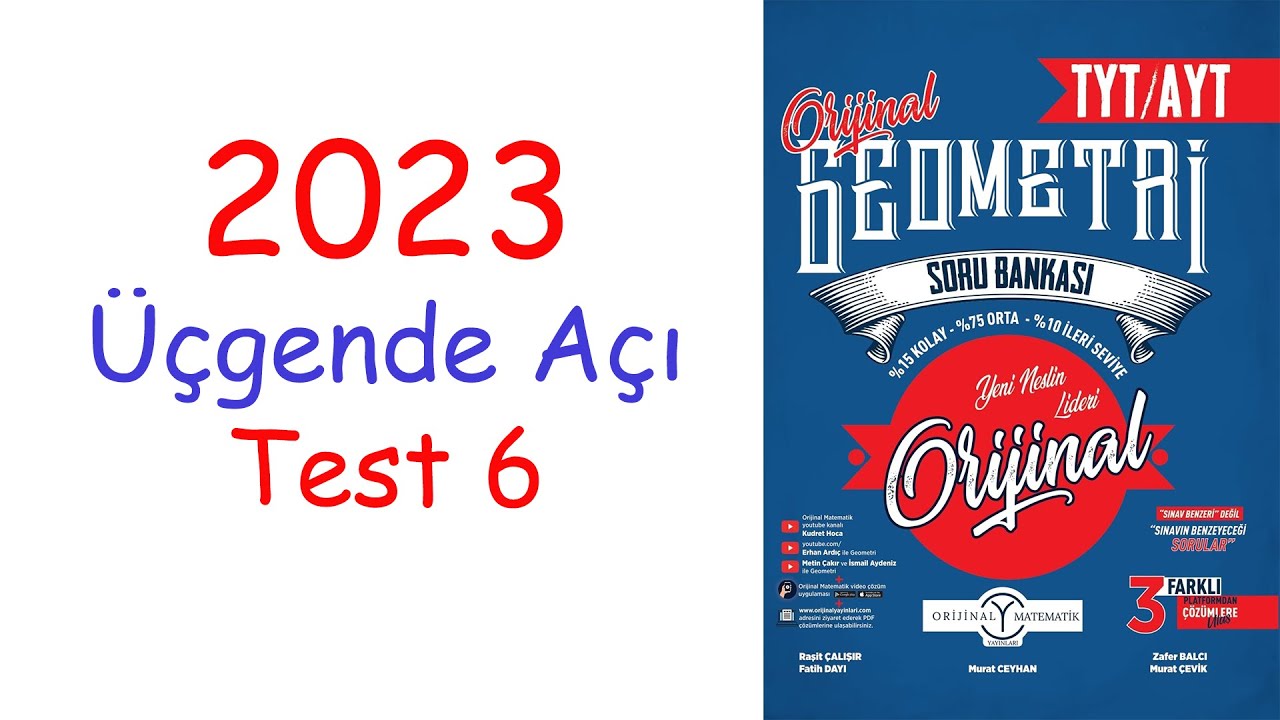 Orijinal geometri üçgende açı test 6