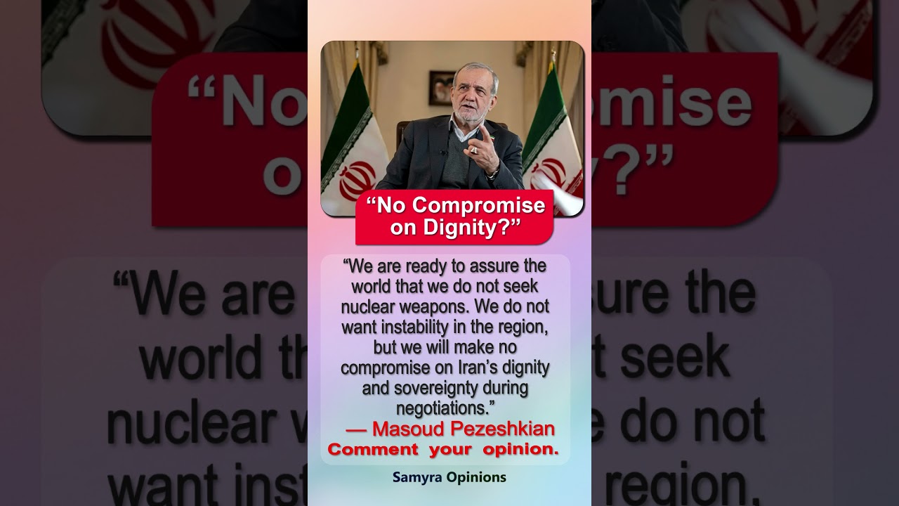 We Want Peace, Not Nuclear Weapons&rdquo; Iran&rsquo;s President Sends Strong Message