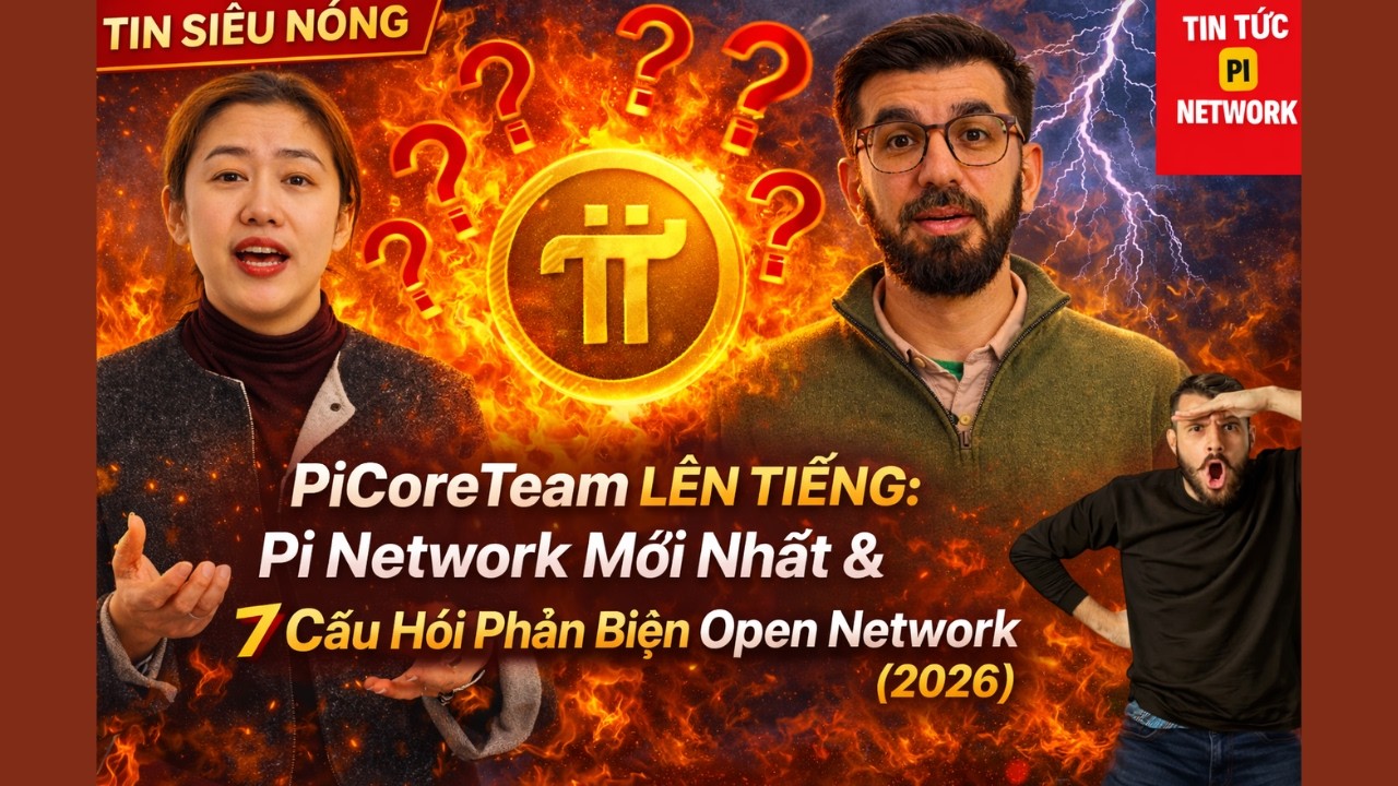 ⚡ TIN SI&Ecirc;U N&Oacute;NG | PiCoreTeam L&Ecirc;N TIẾNG: Pi Network Mới Nhất & 7 C&acirc;u Hỏi Phản Biện Open Network 2026