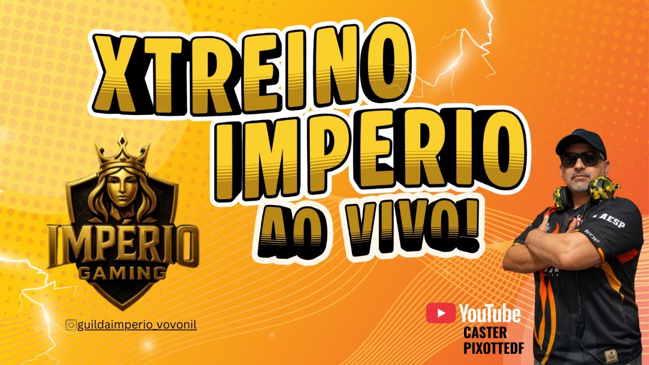 🟡XTREINO IMPERIO 22h BR🟡FREE FIRE - AO VIVO🟡
