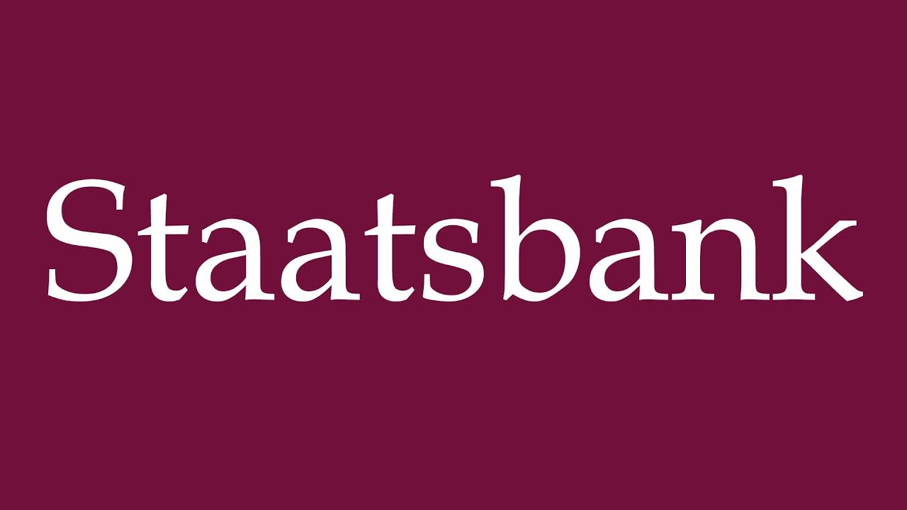 How to Pronounce ''Staatsbank'' (State Bank) Correctly in German