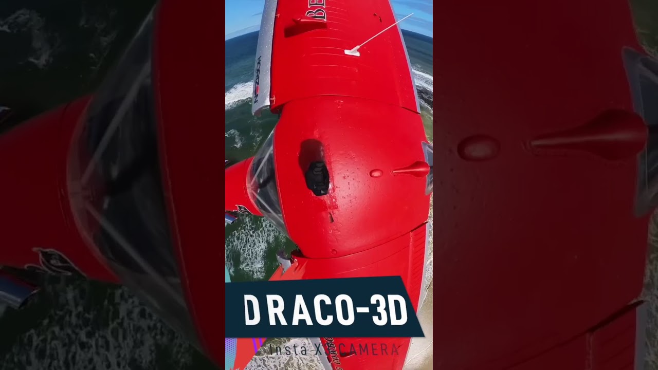 DRACO 2m with a 360&deg; Insta X3  #aviation #model #Draco #rcplane #horizonhobby #flying #E-Flite