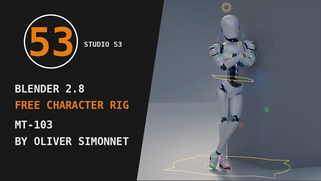 Blender 2.8: Free Character Rig - MT-103 by Oliver Simonnet