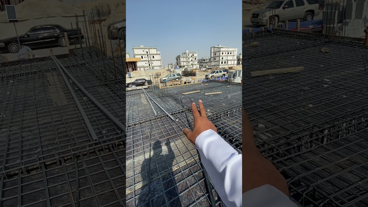 سقف السرداب قبل الصب قسيمة مصلح المطيري