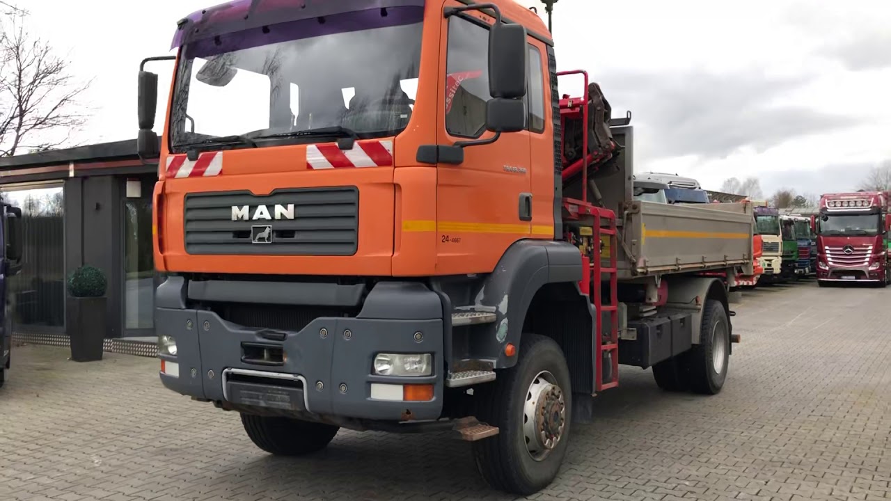MAN TGA 18.360 4X4 Kipper mit Kran Fassi F130