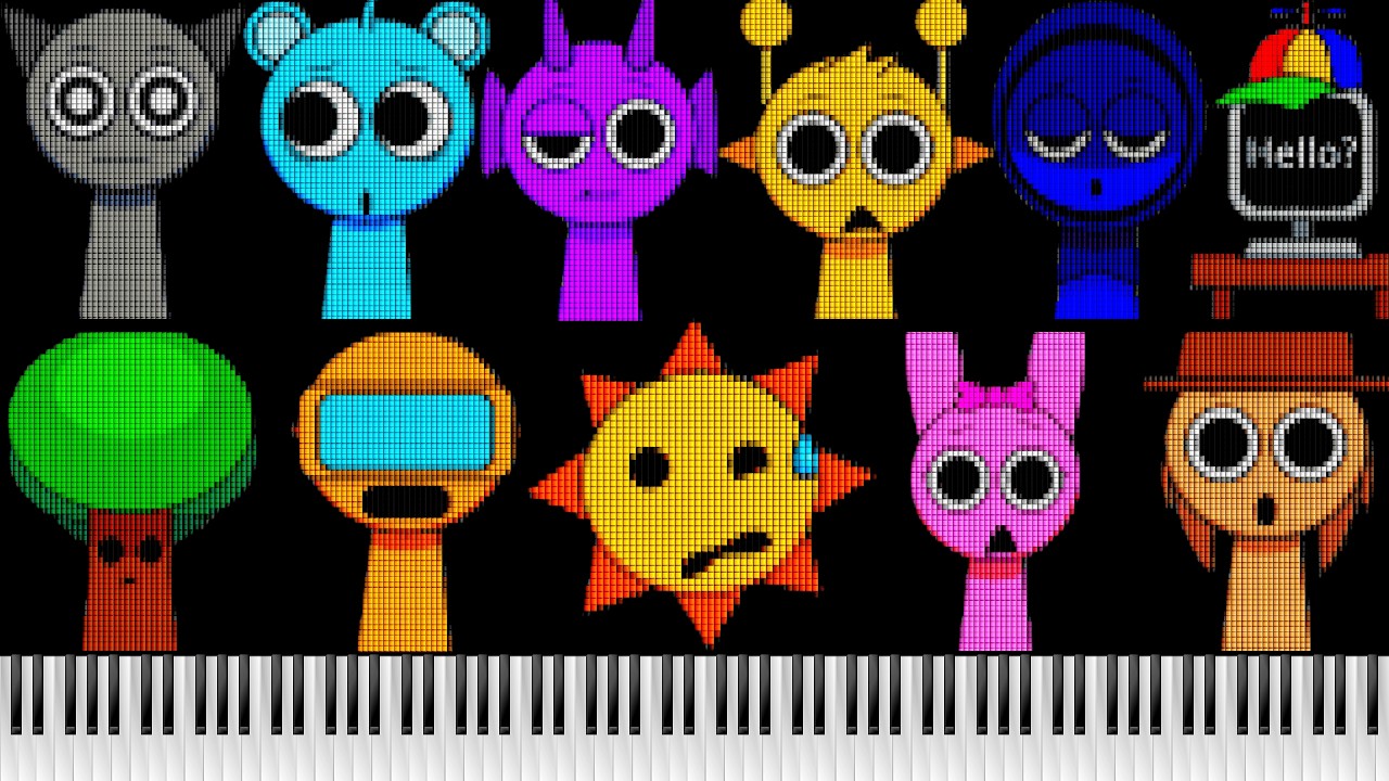 Sprunki MSI: THE NEW UPDATE is Here! 🎹 Piano Visualizer (Full Mod) #piano #pianocover #sprunki