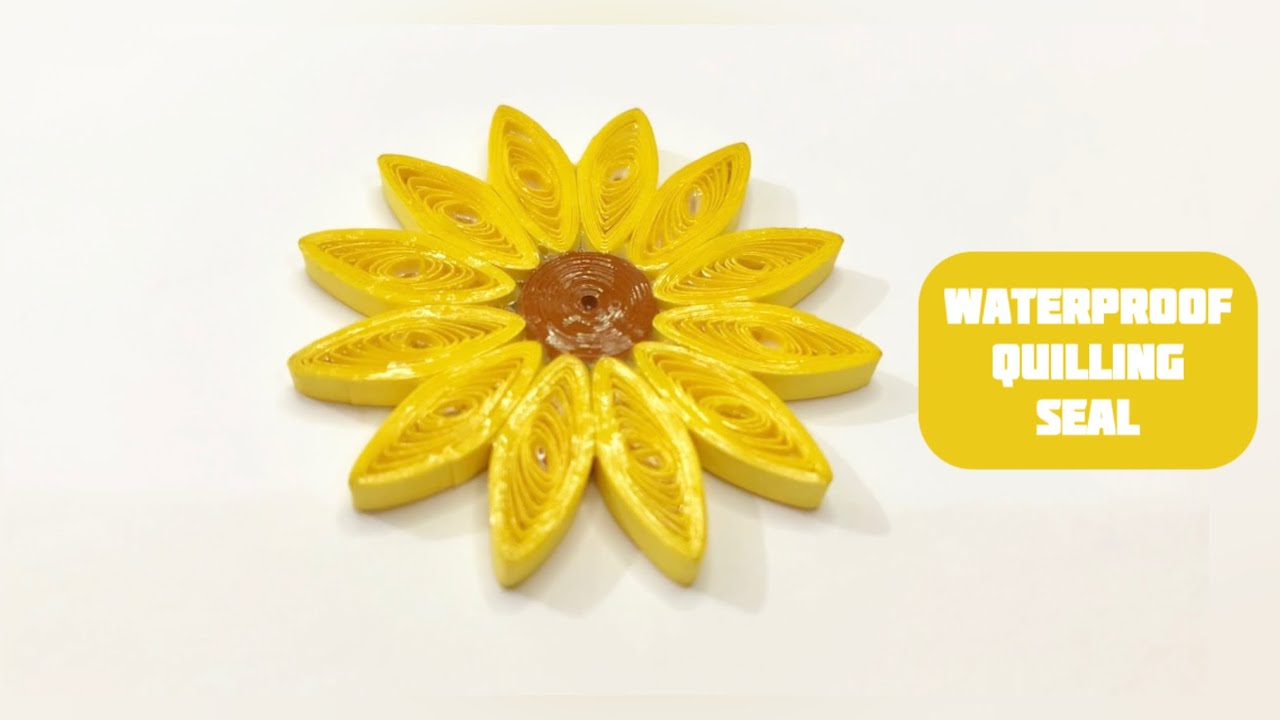 How to Seal your Quilling Earrings - Waterproof Quilling Seal