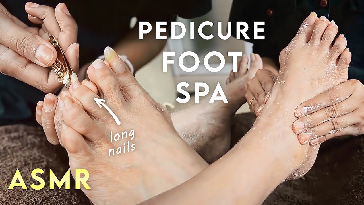 ASMR Pedicure | Enjoy the Relaxing Foot Spa - Nail Trim, Dead Skin Scrub, Massage