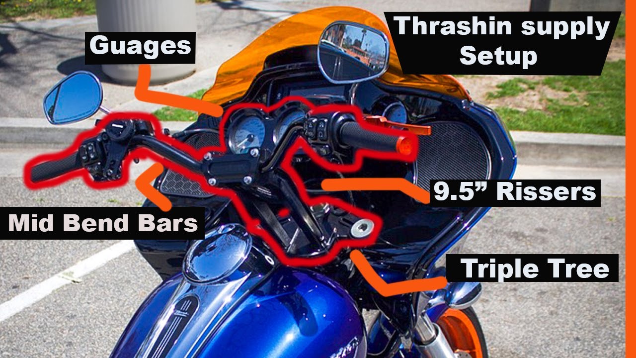New Thrashin Supply T bar set up for the Road Glide