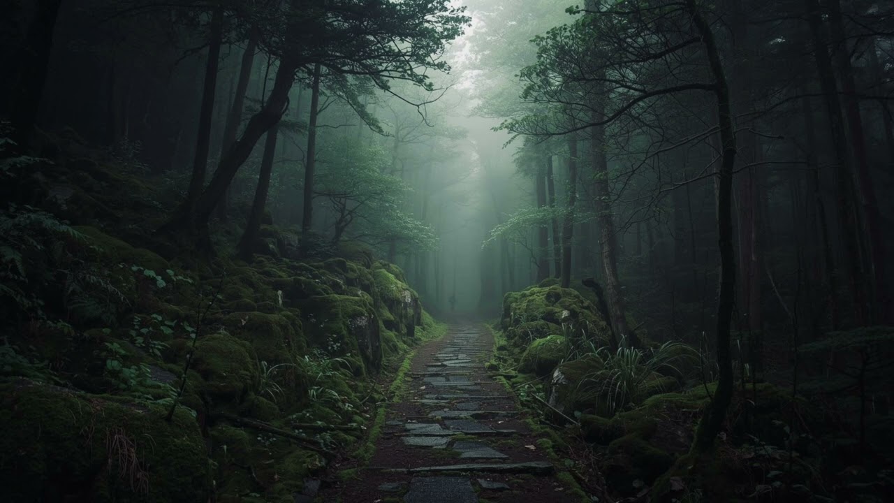 雨の熊野古道｜静かな山道と祈りの時間【作業用BGM・和風アンビエント】
