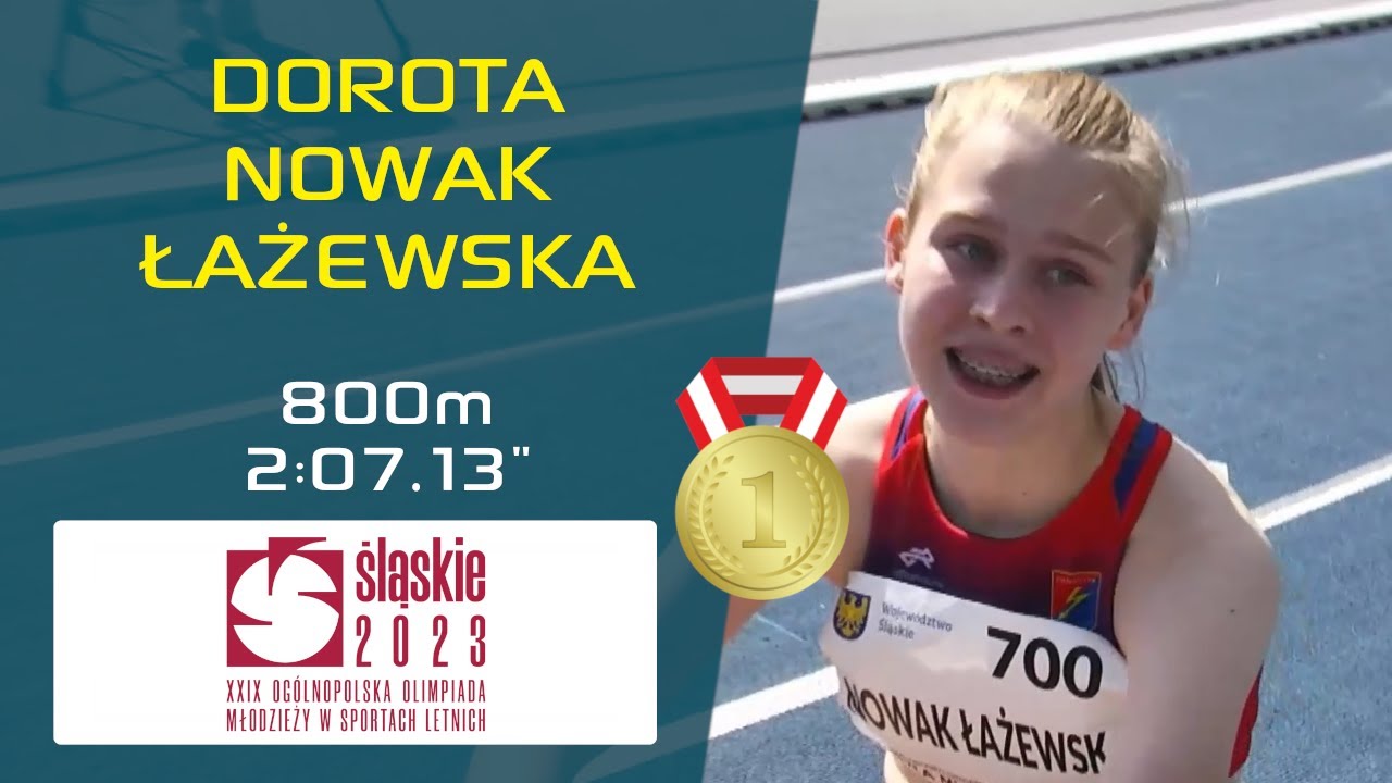 DOROTA NOWAK ŁAŻEWSKA | 800m 🏃‍♀️ | U18 🇵🇱 ATHLETICS CHAMPIONSHIPS - CHORZÓW 2023 #800m #athletics