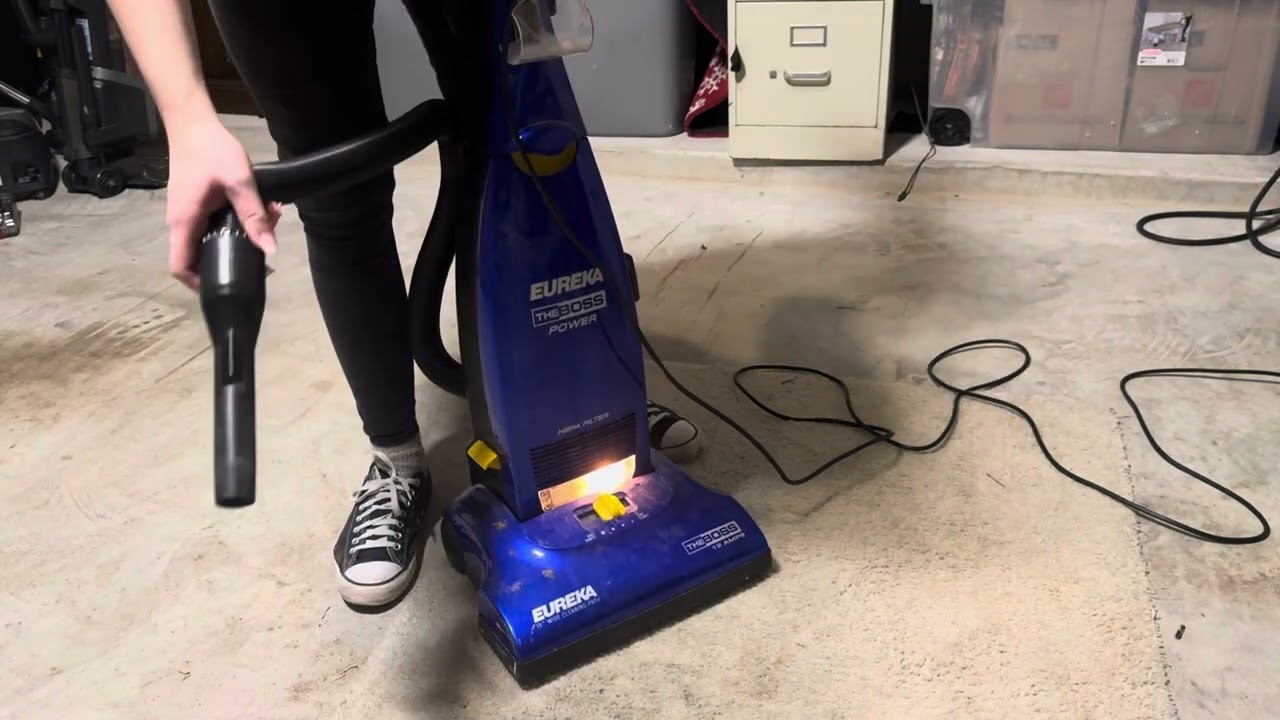 Eureka The Boss Power Bagged vacuum refurbishment before and after