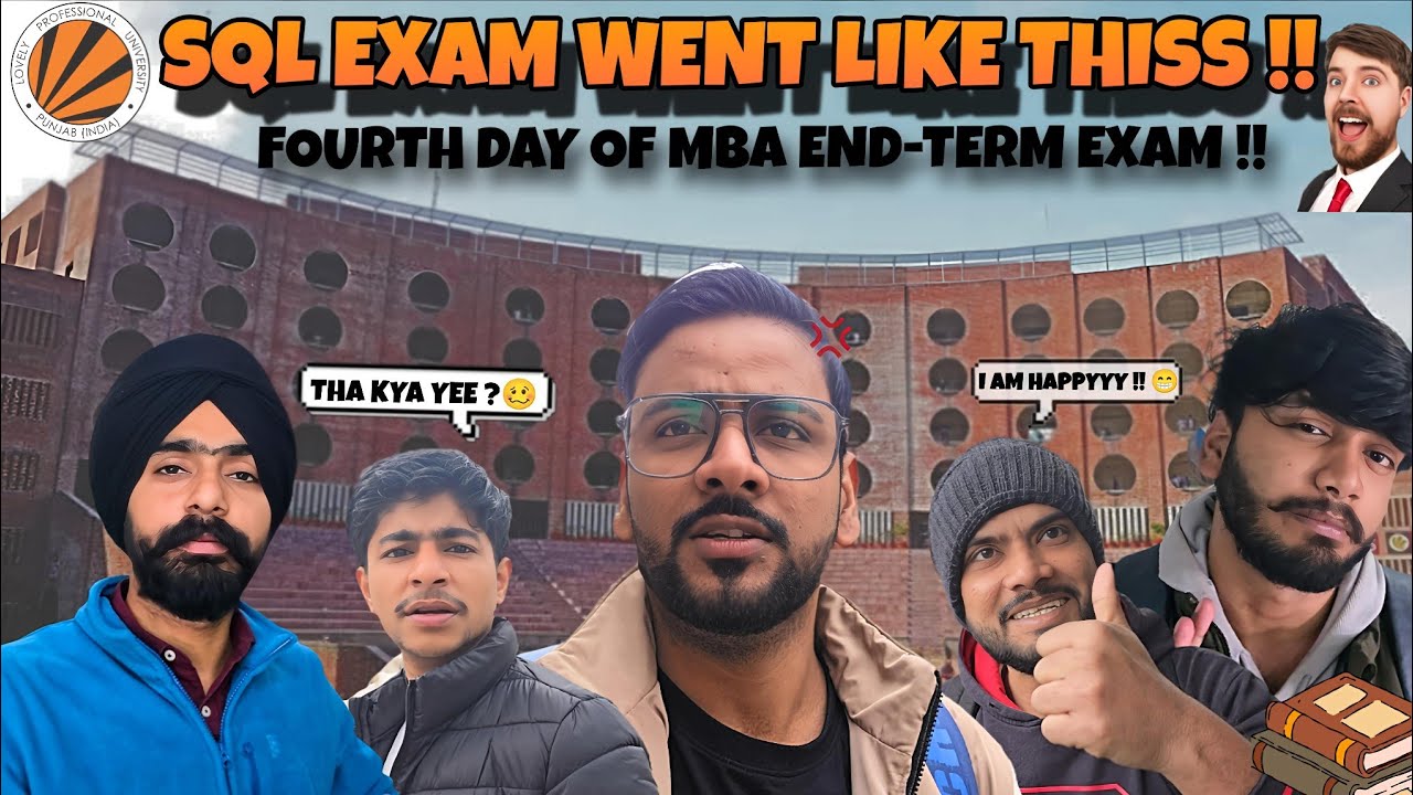 End-term exam Vs Us💢😮‍💨ft.MBA LPU ||who will win??😨😰||