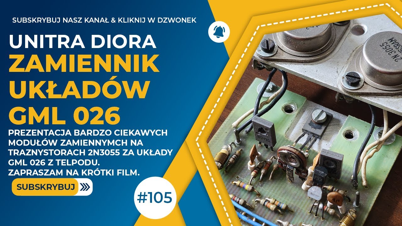 Unitra Diora Amator 3 Stereo AWS 110A Zamiennik układu wzmacniacza mocy GML026 [F/105]