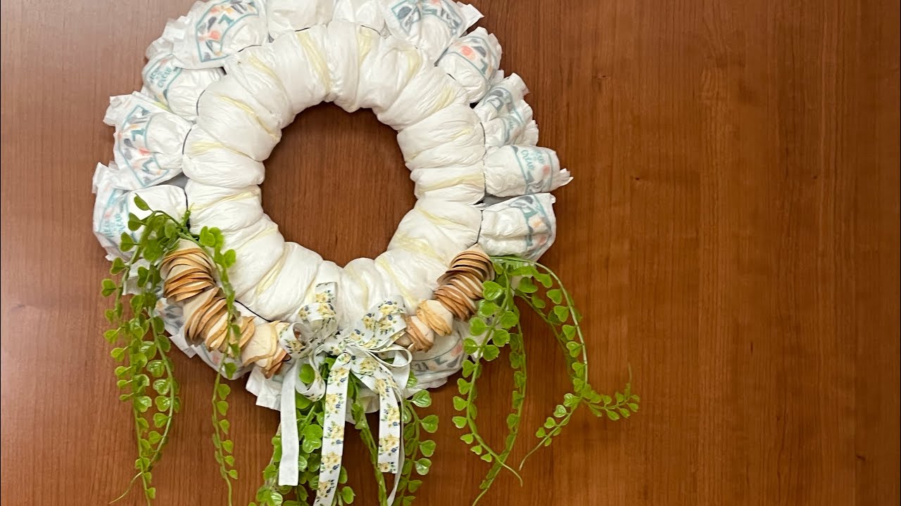 Diaper Wreath