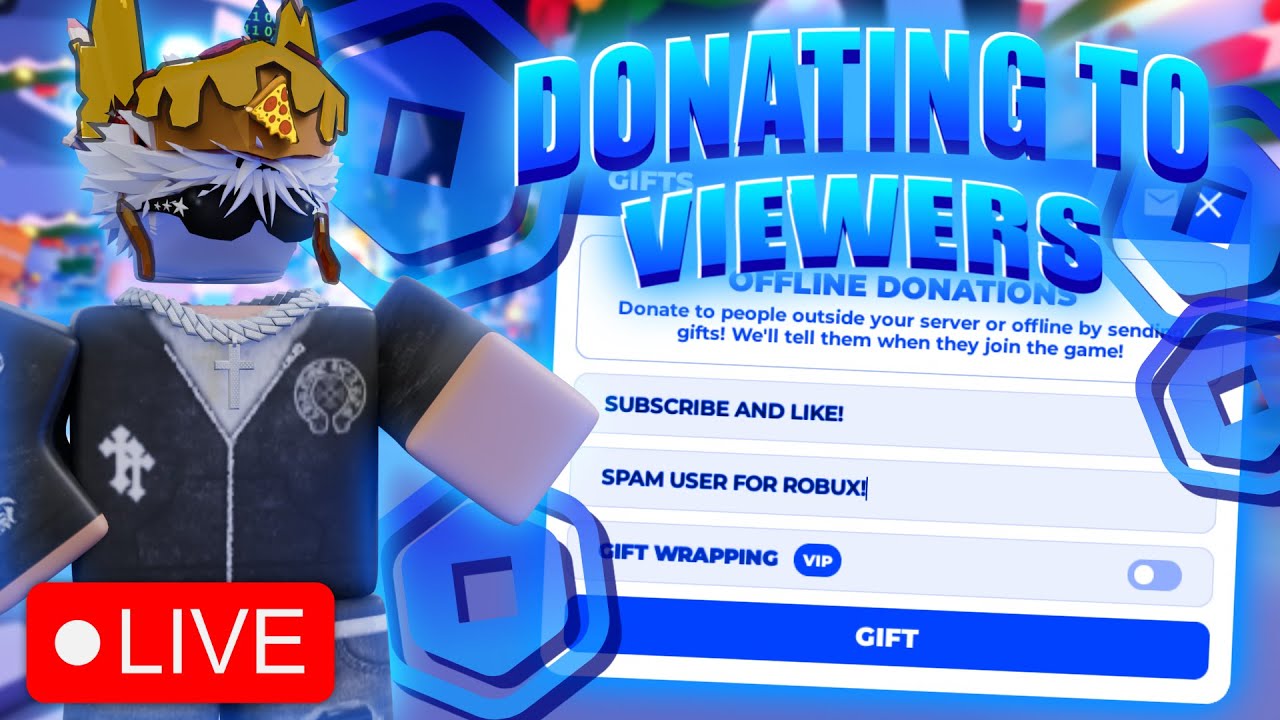 🔴 PLS DONATE LIVE || GIVING ROBUX TO THE VIEWERS🔴 (TTS ON 5+)