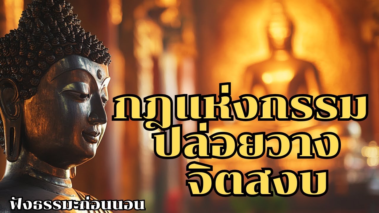 ฟังธรรมะก่อนนอน | กฎแห่งกรรม ปัญญาปล่อยวาง จิตสงบพ้นทุกข์